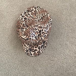 Cheetah Print Messenger Hat